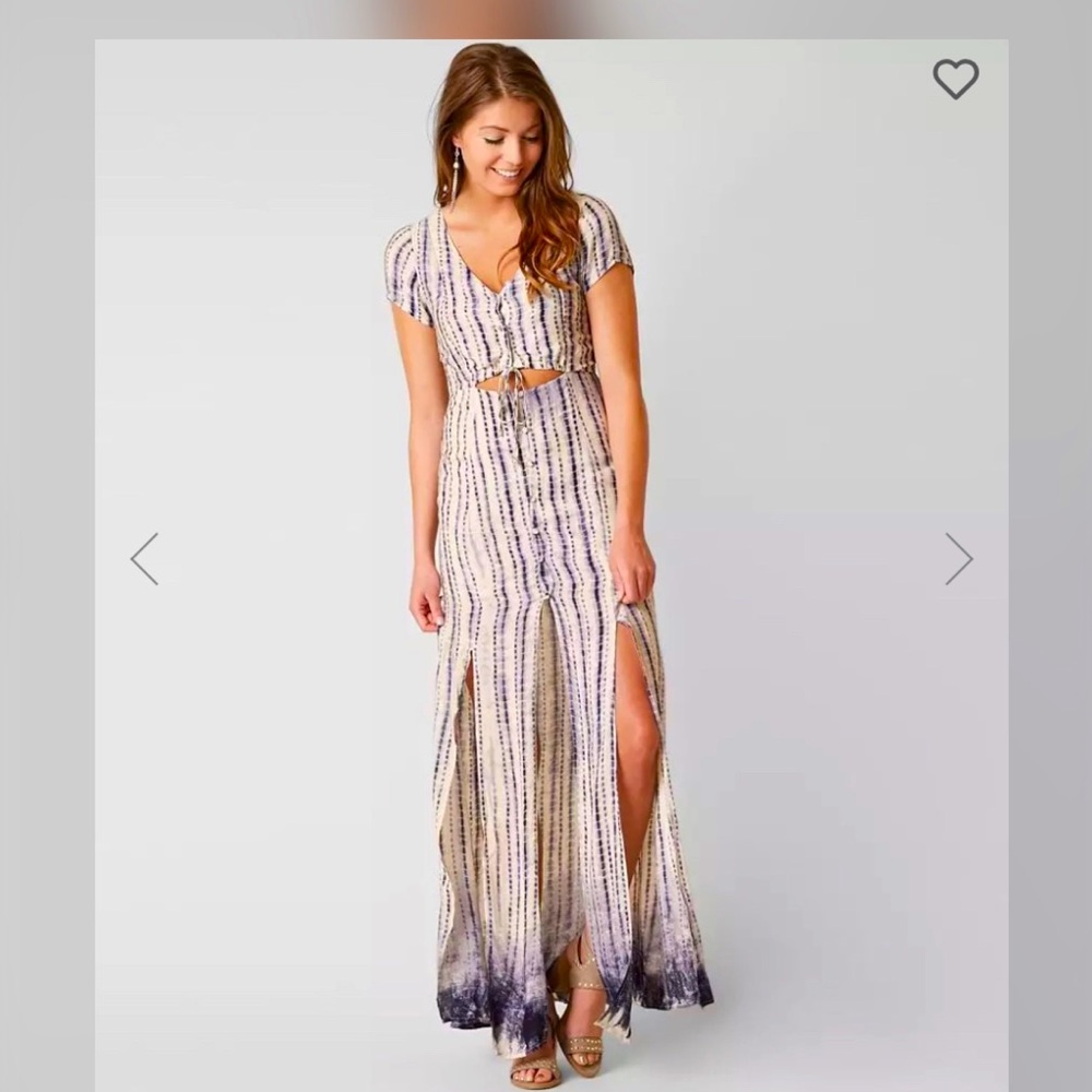 Honey Punch Printed Maxi Dress